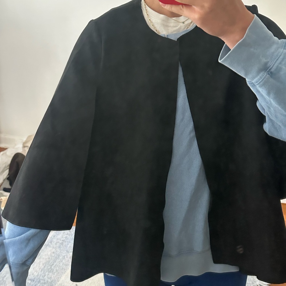 Jayley Chic Black Cape Jacket